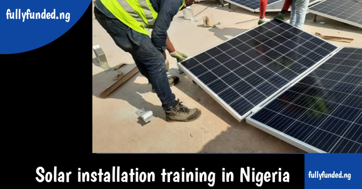 Solar installation training in Nigeria
