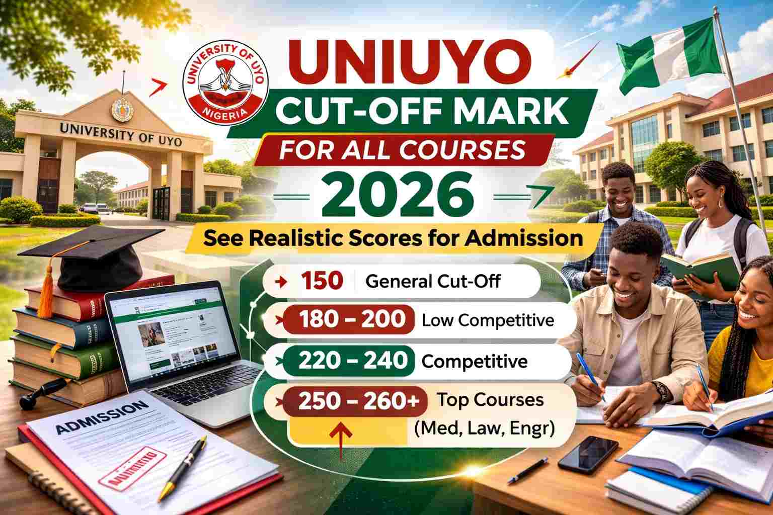 UNIUYO cut off mark 2026