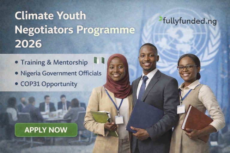 Climate Youth Negotiators Programme (CYNP) 2026 – Apply for Nigeria’s Climate Negotiation Training